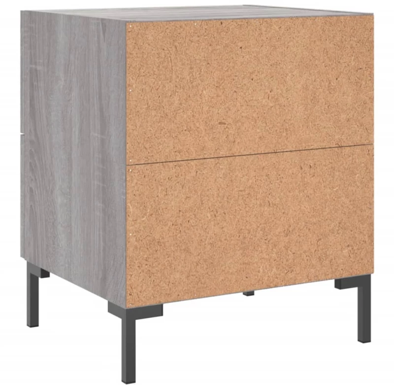 ΚΟΜΟΔΙΝΑ 2 ΤΕΜ. ΓΚΡΙ SONOMA 40 X 35 X 47,5 ΕΚ. ΕΠΕΞΕΡΓ. ΞΥΛΟ 827321