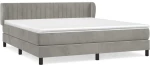 ΚΡΕΒΑΤΙ BOXSPRING ΜΕ ΣΤΡΩΜΑ ΑΝΟΙΧΤΟ ΓΚΡΙ 160X200 ΕΚ. ΒΕΛΟΥΔΙΝΟ 3127619