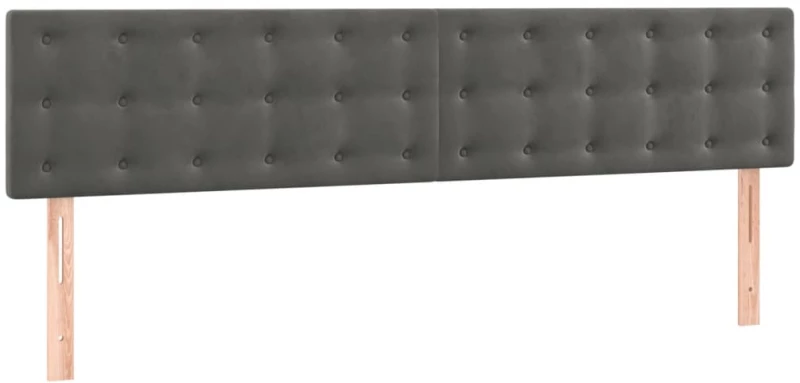 ΚΡΕΒΑΤΙ BOXSPRING ΜΕ ΣΤΡΩΜΑ ΣΚΟΥΡΟ ΓΚΡΙ 160X200 ΕΚ. ΒΕΛΟΥΔΙΝΟ 3131208