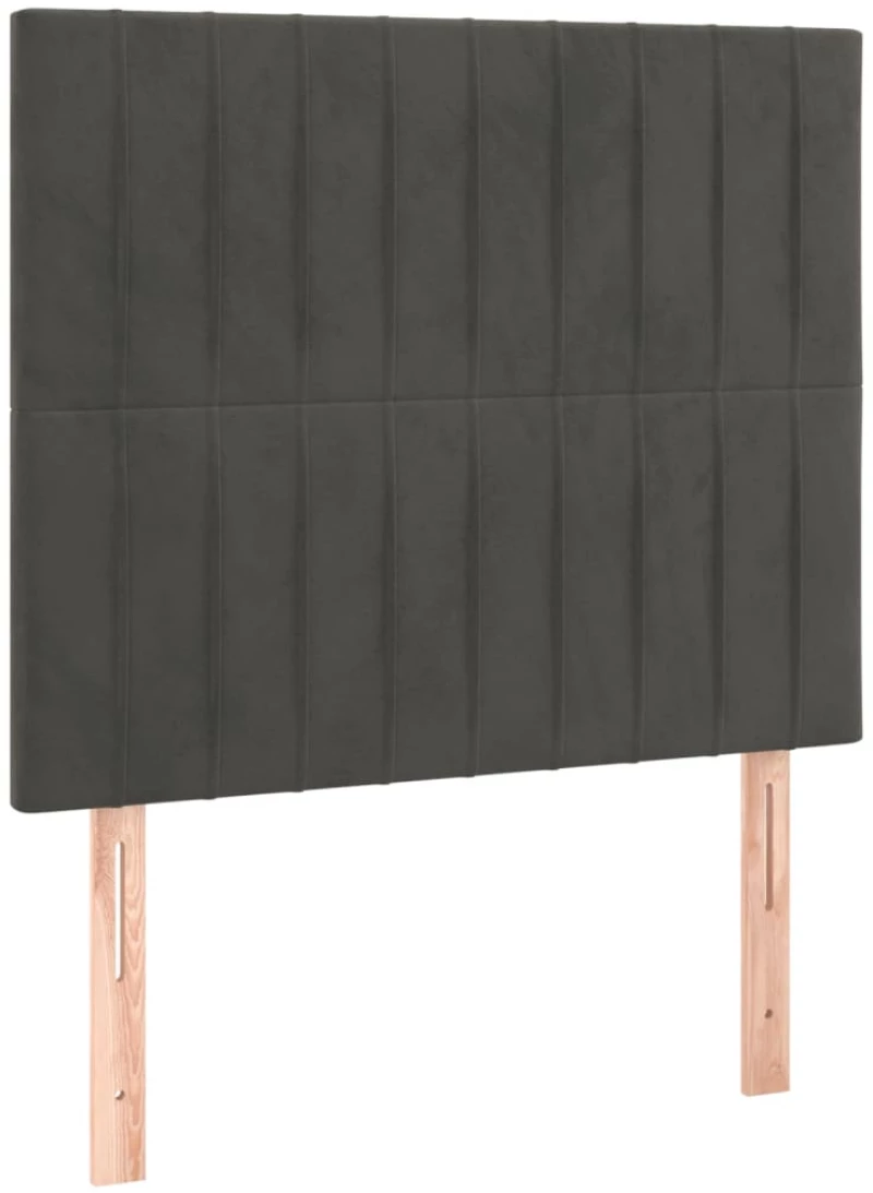 ΚΡΕΒΑΤΙ BOXSPRING ΜΕ ΣΤΡΩΜΑ & LED ΣΚ. ΓΚΡΙ 80X200 ΕΚ. ΒΕΛΟΥΔΙΝΟ 3136210