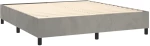 ΚΡΕΒΑΤΙ BOXSPRING ΜΕ ΣΤΡΩΜΑ ΑΝΟΙΧΤΟ ΓΚΡΙ 160X200 ΕΚ. ΒΕΛΟΥΔΙΝΟ 3129339