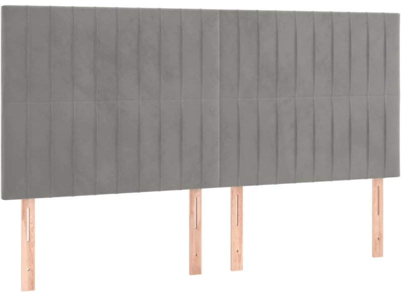 ΚΡΕΒΑΤΙ BOXSPRING ΜΕ ΣΤΡΩΜΑ ΑΝΟΙΧΤΟ ΓΚΡΙ 160X200 ΕΚ. ΒΕΛΟΥΔΙΝΟ 3129339