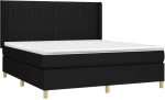 ΚΡΕΒΑΤΙ BOXSPRING ΜΕ ΣΤΡΩΜΑ & LED ΜΑΥΡΟ 180X200 ΕΚ. ΥΦΑΣΜΑΤΙΝΟ 3139055