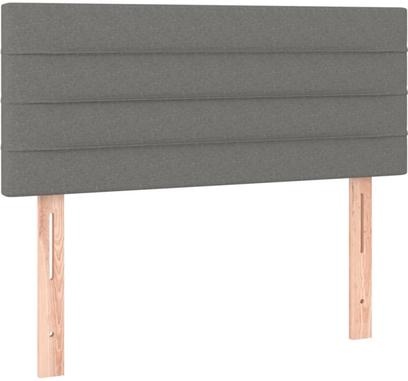 ΚΡΕΒΑΤΙ BOXSPRING ΜΕ ΣΤΡΩΜΑ ΣΚΟΥΡΟ ΓΚΡΙ 100X200 ΕΚ. ΥΦΑΣΜΑΤΙΝΟ 3140114