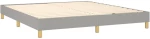 ΚΡΕΒΑΤΙ BOXSPRING ΜΕ ΣΤΡΩΜΑ ΑΝΟΙΧΤΟ ΓΚΡΙ 180X200 ΕΚ. ΥΦΑΣΜΑΤΙΝΟ 3140793