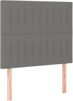ΚΡΕΒΑΤΙ BOXSPRING ΜΕ ΣΤΡΩΜΑ ΣΚΟΥΡΟ ΓΚΡΙ 90X200 ΕΚ. ΥΦΑΣΜΑΤΙΝΟ 3136726