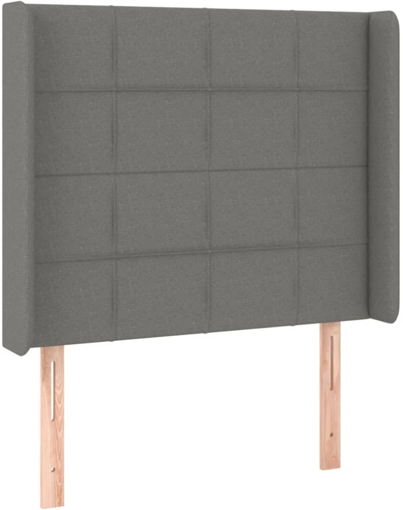 ΚΡΕΒΑΤΙ BOXSPRING ΜΕ ΣΤΡΩΜΑ & LED ΣΚ.ΓΚΡΙ 90X190 ΕΚ. ΥΦΑΣΜΑΤΙΝΟ 3138838