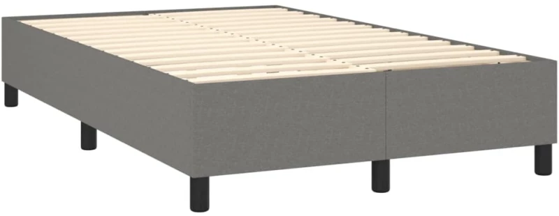 ΚΡΕΒΑΤΙ BOXSPRING ΜΕ ΣΤΡΩΜΑ ΣΚΟΥΡΟ ΓΚΡΙ 120X200 ΕΚ. ΥΦΑΣΜΑΤΙΝΟ 3136502