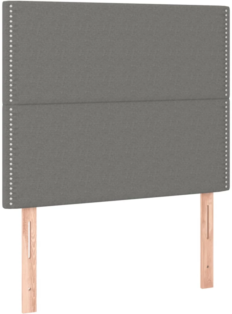 ΚΡΕΒΑΤΙ BOXSPRING ΜΕ ΣΤΡΩΜΑ ΣΚΟΥΡΟ ΓΚΡΙ 120X200 ΕΚ. ΥΦΑΣΜΑΤΙΝΟ 3136502