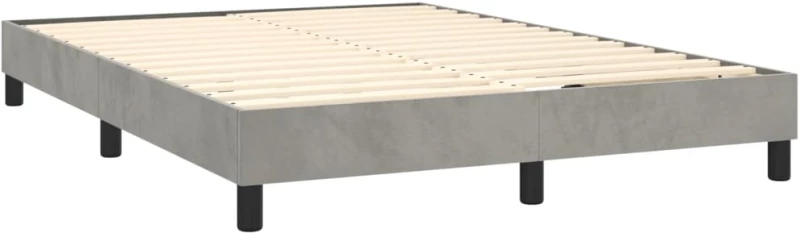 ΚΡΕΒΑΤΙ BOXSPRING ΜΕ ΣΤΡΩΜΑ ΑΝΟΙΧΤΟ ΓΚΡΙ 140X200 ΕΚ. ΒΕΛΟΥΔΙΝΟ 3141185