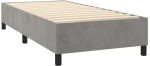 ΚΡΕΒΑΤΙ BOXSPRING ΜΕ ΣΤΡΩΜΑ ΑΝΟΙΧΤΟ ΓΚΡΙ 90X200 ΕΚ. ΒΕΛΟΥΔΙΝΟ 3137941