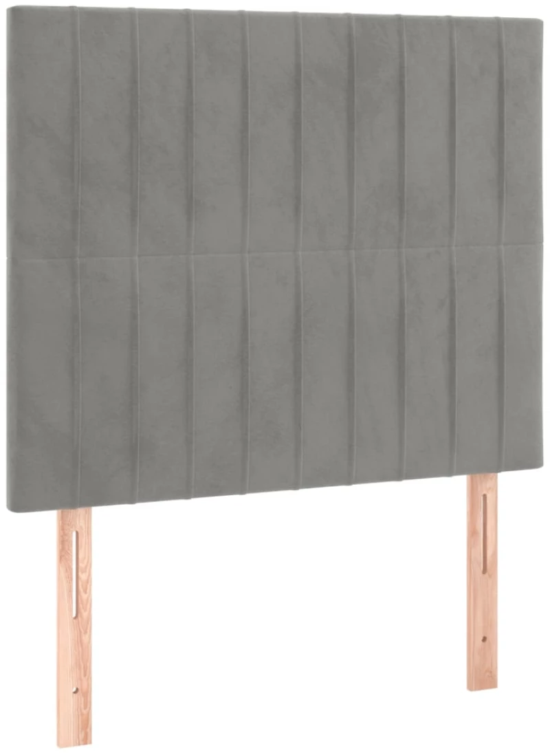ΚΡΕΒΑΤΙ BOXSPRING ΜΕ ΣΤΡΩΜΑ ΑΝΟΙΧΤΟ ΓΚΡΙ 90X200 ΕΚ. ΒΕΛΟΥΔΙΝΟ 3137941