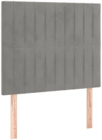 ΚΡΕΒΑΤΙ BOXSPRING ΜΕ ΣΤΡΩΜΑ ΑΝΟΙΧΤΟ ΓΚΡΙ 90X200 ΕΚ. ΒΕΛΟΥΔΙΝΟ 3137941