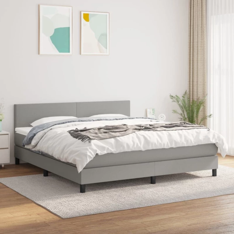 ΚΡΕΒΑΤΙ BOXSPRING ΜΕ ΣΤΡΩΜΑ ΑΝ. ΠΡΑΣΙΝΟ 160X200ΕΚ ΥΦΑΣΜΑΤΙΝΟ 3139905