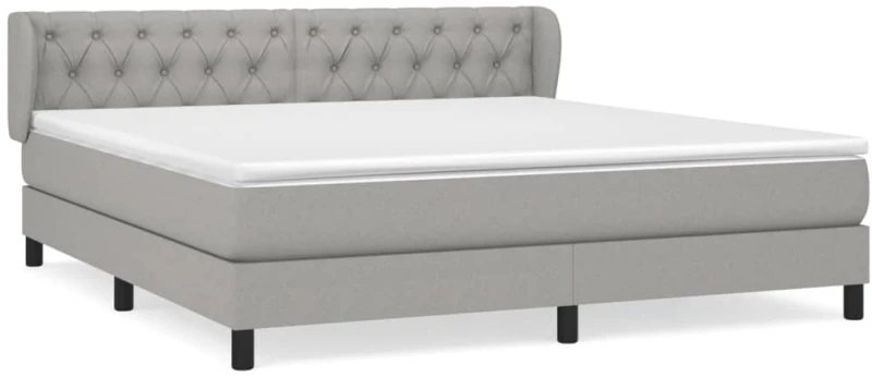 ΚΡΕΒΑΤΙ BOXSPRING ΜΕ ΣΤΡΩΜΑ ΑΝ. ΠΡΑΣΙΝΟ 160X200ΕΚ ΥΦΑΣΜΑΤΙΝΟ 3126493