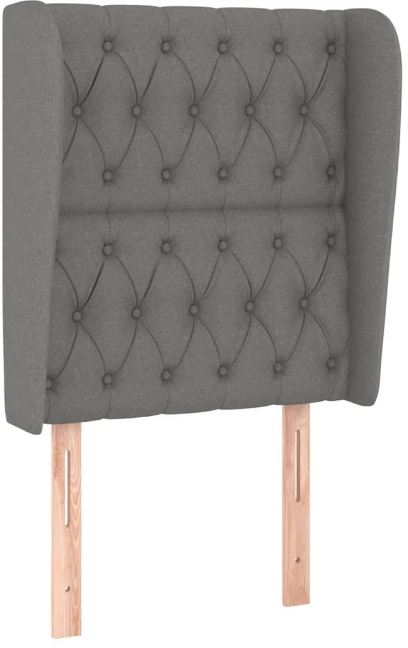 ΚΡΕΒΑΤΙ BOXSPRING ΜΕ ΣΤΡΩΜΑ ΣΚΟΥΡΟ ΓΚΡΙ 80X200 ΕΚ. ΥΦΑΣΜΑΤΙΝΟ 3128718