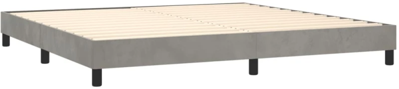 ΚΡΕΒΑΤΙ BOXSPRING ΜΕ ΣΤΡΩΜΑ ΑΝΟΙΧΤΟ ΓΚΡΙ 200X200 ΕΚ. ΒΕΛΟΥΔΙΝΟ 3131159
