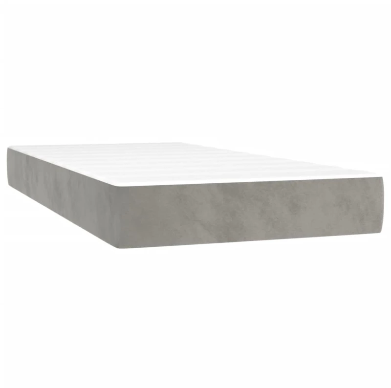 ΚΡΕΒΑΤΙ BOXSPRING ΜΕ ΣΤΡΩΜΑ ΑΝΟΙΧΤΟ ΓΚΡΙ 200X200 ΕΚ. ΒΕΛΟΥΔΙΝΟ 3131159