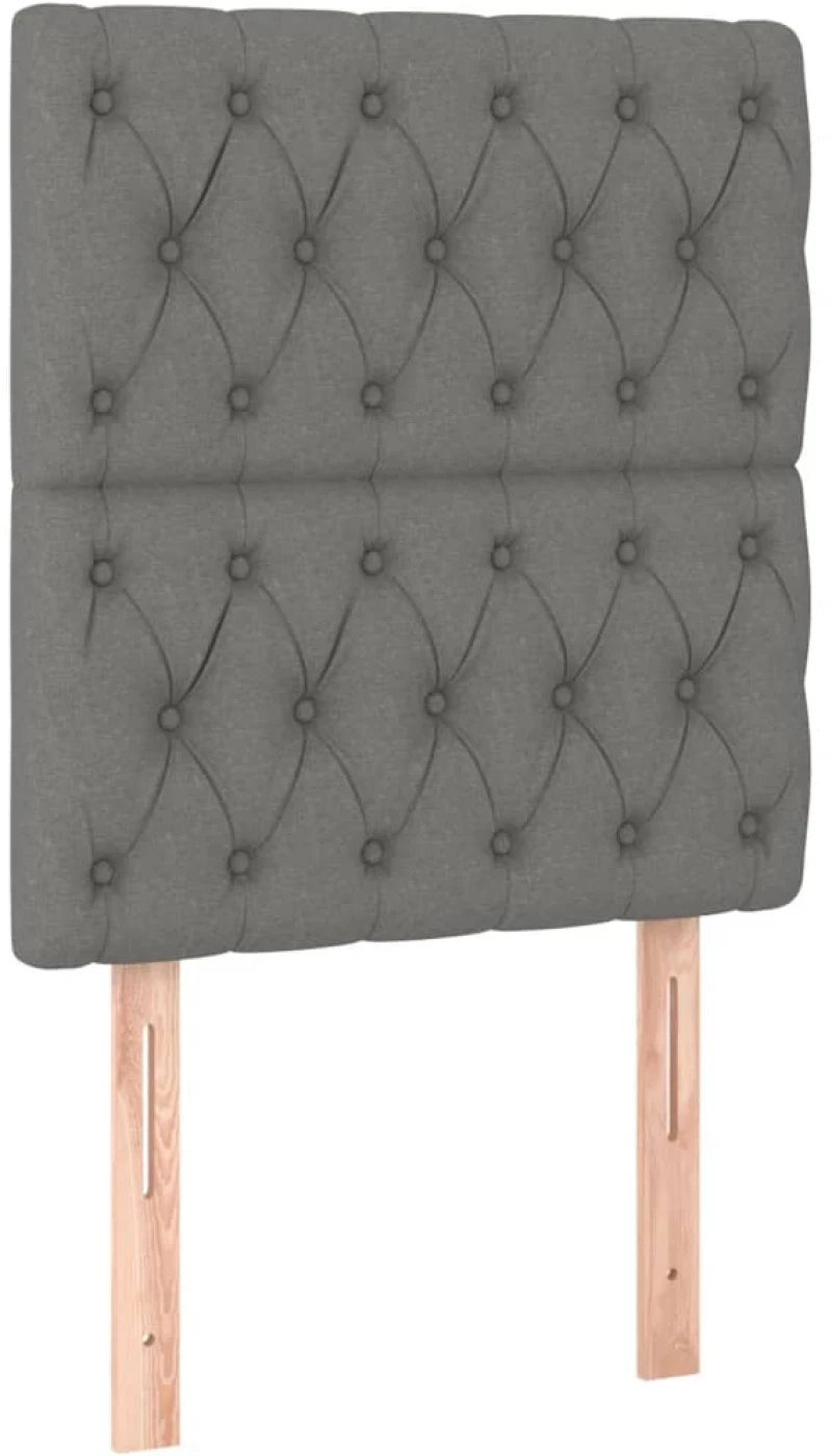ΚΡΕΒΑΤΙ BOXSPRING ΜΕ ΣΤΡΩΜΑ ΣΚΟΥΡΟ ΓΚΡΙ 80X200 ΕΚ. ΥΦΑΣΜΑΤΙΝΟ 3132186
