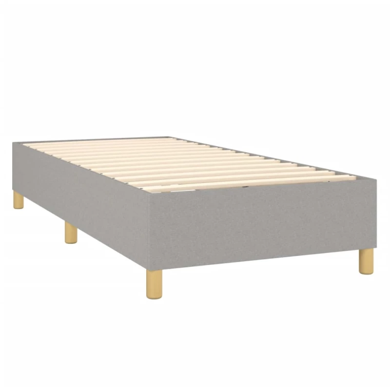 ΚΡΕΒΑΤΙ BOXSPRING ΜΕ ΣΤΡΩΜΑ ΑΝΟΙΧΤΟ ΓΚΡΙ 80X200 ΕΚ. ΥΦΑΣΜΑΤΙΝΟ 3142529