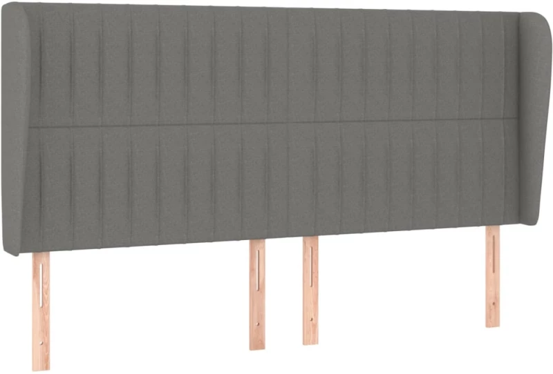 ΚΡΕΒΑΤΙ BOXSPRING ΜΕ ΣΤΡΩΜΑ ΣΚΟΥΡΟ ΓΚΡΙ 180X200 ΕΚ ΥΦΑΣΜΑΤΙΝ 3128142