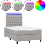 ΚΡΕΒΑΤΙ BOXSPRING ΜΕ ΣΤΡΩΜΑ & LED ΑΝ.ΓΚΡΙ 120X200 ΕΚ ΥΦΑΣΜΑΤΙΝΟ 3135101