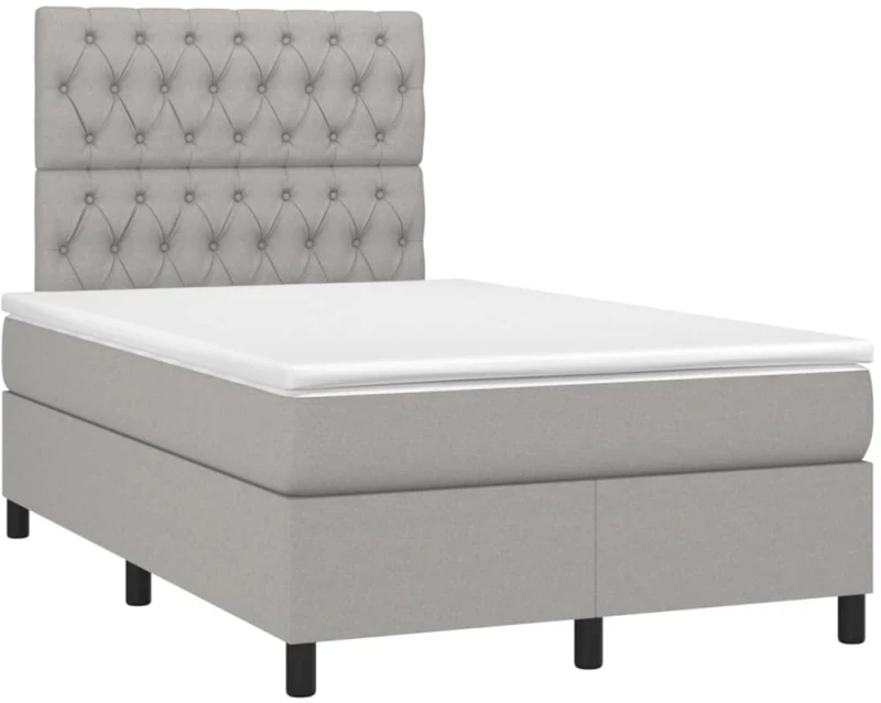 ΚΡΕΒΑΤΙ BOXSPRING ΜΕ ΣΤΡΩΜΑ & LED ΑΝ.ΓΚΡΙ 120X200 ΕΚ ΥΦΑΣΜΑΤΙΝΟ 3135101