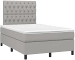 ΚΡΕΒΑΤΙ BOXSPRING ΜΕ ΣΤΡΩΜΑ & LED ΑΝ.ΓΚΡΙ 120X200 ΕΚ ΥΦΑΣΜΑΤΙΝΟ 3135101