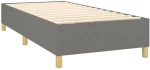ΚΡΕΒΑΤΙ BOXSPRING ΜΕ ΣΤΡΩΜΑ & LED ΣΚ.ΓΚΡΙ 90X190 ΕΚ. ΥΦΑΣΜΑΤΙΝΟ 3135638