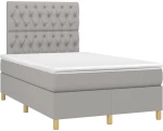 ΚΡΕΒΑΤΙ BOXSPRING ΜΕ ΣΤΡΩΜΑ & LED ΑΝ.ΓΚΡΙ 120X200 ΕΚ ΥΦΑΣΜΑΤΙΝΟ 3135661