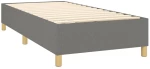 ΚΡΕΒΑΤΙ BOXSPRING ΜΕ ΣΤΡΩΜΑ ΣΚΟΥΡΟ ΓΚΡΙ 90X200 ΕΚ. ΥΦΑΣΜΑΤΙΝΟ 3137366