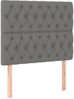ΚΡΕΒΑΤΙ BOXSPRING ΜΕ ΣΤΡΩΜΑ ΣΚΟΥΡΟ ΓΚΡΙ 90X200 ΕΚ. ΥΦΑΣΜΑΤΙΝΟ 3137366