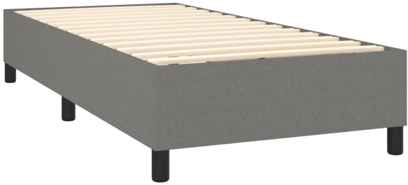 ΚΡΕΒΑΤΙ BOXSPRING ΜΕ ΣΤΡΩΜΑ & LED ΣΚ.ΓΚΡΙ 100X200 ΕΚ ΥΦΑΣΜΑΤΙΝΟ 3138534