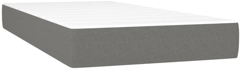 ΚΡΕΒΑΤΙ BOXSPRING ΜΕ ΣΤΡΩΜΑ & LED ΣΚ.ΓΚΡΙ 100X200 ΕΚ ΥΦΑΣΜΑΤΙΝΟ 3138534