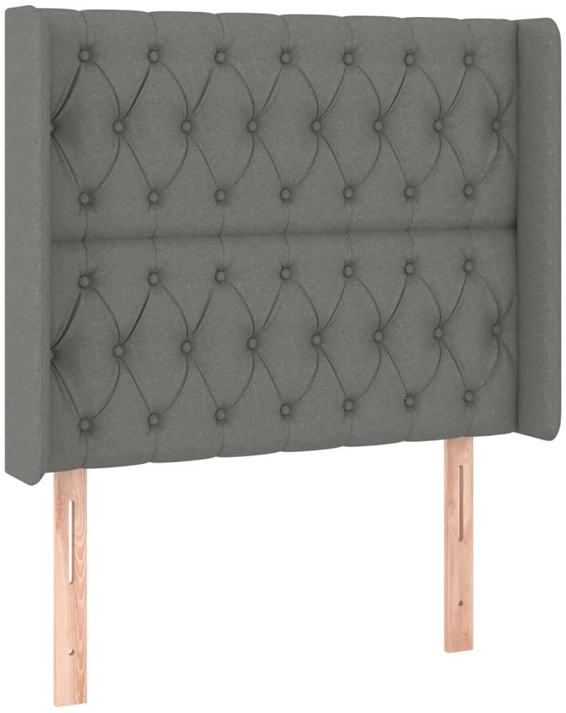 ΚΡΕΒΑΤΙ BOXSPRING ΜΕ ΣΤΡΩΜΑ & LED ΣΚ.ΓΚΡΙ 100X200 ΕΚ ΥΦΑΣΜΑΤΙΝΟ 3138534