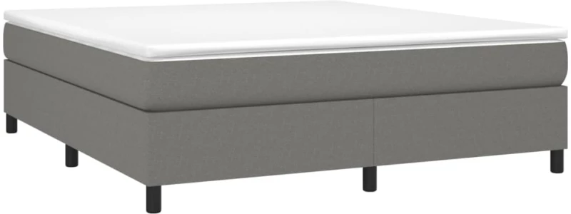 ΚΡΕΒΑΤΙ BOXSPRING ΜΕ ΣΤΡΩΜΑ ΣΚΟΥΡΟ ΓΚΡΙ 180X200 ΕΚ ΥΦΑΣΜΑΤΙΝ 3144440