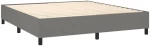 ΚΡΕΒΑΤΙ BOXSPRING ΜΕ ΣΤΡΩΜΑ ΣΚΟΥΡΟ ΓΚΡΙ 180X200 ΕΚ ΥΦΑΣΜΑΤΙΝ 3144440