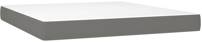 ΚΡΕΒΑΤΙ BOXSPRING ΜΕ ΣΤΡΩΜΑ ΣΚΟΥΡΟ ΓΚΡΙ 180X200 ΕΚ ΥΦΑΣΜΑΤΙΝ 3144440