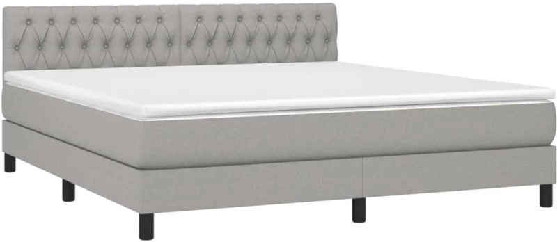 ΚΡΕΒΑΤΙ BOXSPRING ΜΕ ΣΤΡΩΜΑ & LED ΑΝ.ΓΚΡΙ 180X200 ΕΚ ΥΦΑΣΜΑΤΙΝΟ 3133413
