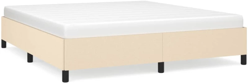 ΠΛΑΙΣΙΟ ΚΡΕΒΑΤΙΟΥ ΚΡΕΜ 160X200 ΕΚ. ΥΦΑΣΜΑΤΙΝΟ 347079