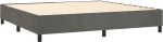 ΚΡΕΒΑΤΙ BOXSPRING ΜΕ ΣΤΡΩΜΑ & LED ΣΚ. ΓΚΡΙ 200X200ΕΚ. ΒΕΛΟΥΔΙΝΟ 3139764