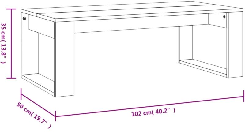 ΤΡΑΠΕΖΑΚΙ ΣΑΛΟΝΙΟΥ SONOMA ΔΡΥΣ 102 X 50 X 35 ΕΚ. ΕΠΕΞΕΡΓ. ΞΥΛΟ 823361