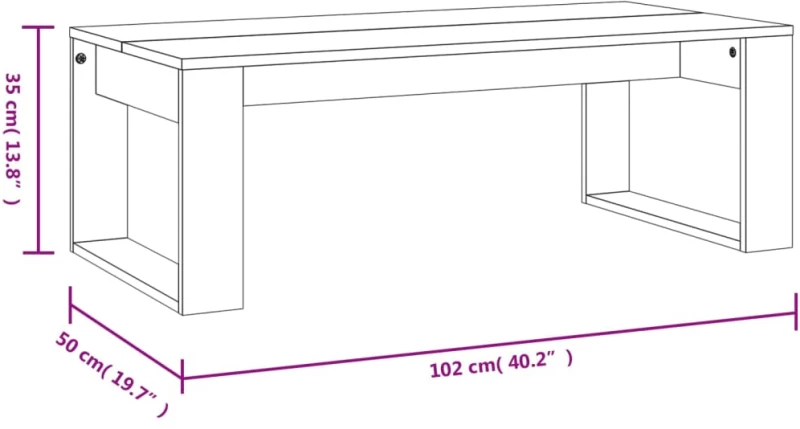 ΤΡΑΠΕΖΑΚΙ ΣΑΛΟΝΙΟΥ ΓΚΡΙ ΣΚΥΡ. 102 X 50 X 35 ΕΚ. ΕΠΕΞΕΡΓ. ΞΥΛΟ 823362