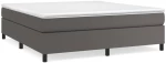 ΠΛΑΙΣΙΟ ΚΡΕΒΑΤΙΟΥ BOXSPRING ΓΚΡΙ 160X200 ΕΚ. ΣΥΝΘΕΤΙΚΟ ΔΕΡΜΑ 3121057