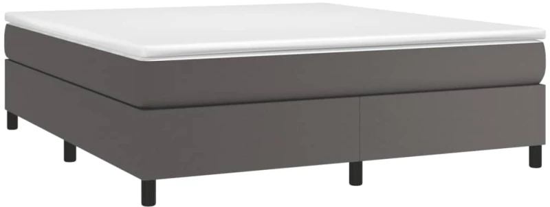 ΠΛΑΙΣΙΟ ΚΡΕΒΑΤΙΟΥ BOXSPRING ΓΚΡΙ 160X200 ΕΚ. ΣΥΝΘΕΤΙΚΟ ΔΕΡΜΑ 3121057