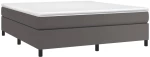 ΠΛΑΙΣΙΟ ΚΡΕΒΑΤΙΟΥ BOXSPRING ΓΚΡΙ 160X200 ΕΚ. ΣΥΝΘΕΤΙΚΟ ΔΕΡΜΑ 3121057