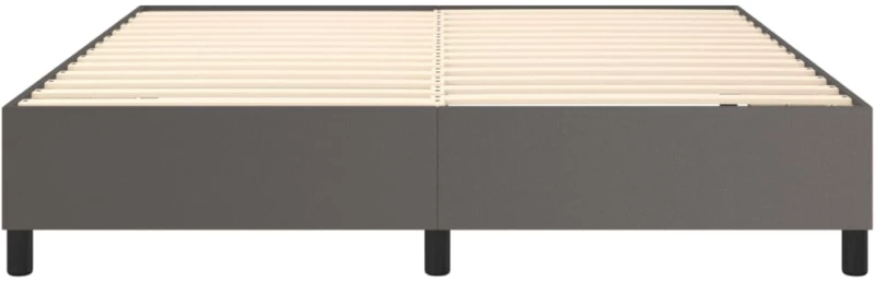 ΠΛΑΙΣΙΟ ΚΡΕΒΑΤΙΟΥ BOXSPRING ΓΚΡΙ 160X200 ΕΚ. ΣΥΝΘΕΤΙΚΟ ΔΕΡΜΑ 3121057