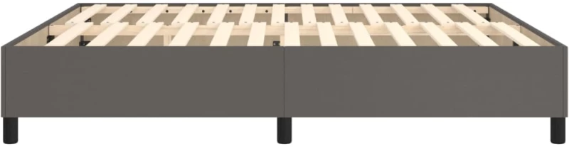 ΠΛΑΙΣΙΟ ΚΡΕΒΑΤΙΟΥ BOXSPRING ΓΚΡΙ 160X200 ΕΚ. ΣΥΝΘΕΤΙΚΟ ΔΕΡΜΑ 3121057