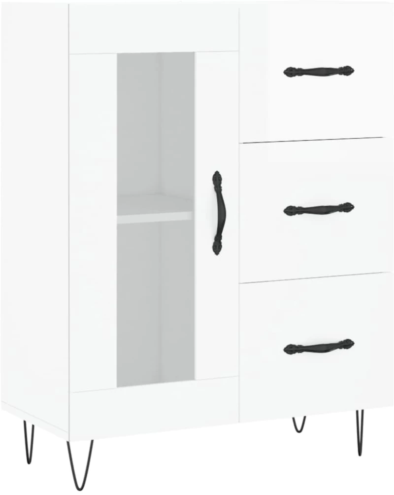 ΝΤΟΥΛΑΠΙ ΓΥΑΛΙΣΤΕΡΟ ΛΕΥΚΟ 69,5X34X90 ΕΚ. ΕΠΕΞΕΡΓΑΣΜΕΝΟ ΞΥΛΟ 828038