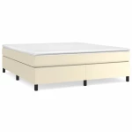 ΠΛΑΙΣΙΟ ΚΡΕΒΑΤΙΟΥ BOXSPRING ΚΡΕΜ 180X200 ΕΚ. ΣΥΝΘΕΤΙΚΟ ΔΕΡΜΑ 3121061